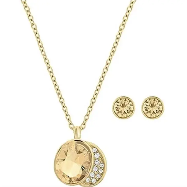 Gloria Set White Gold-plated by Swarovski