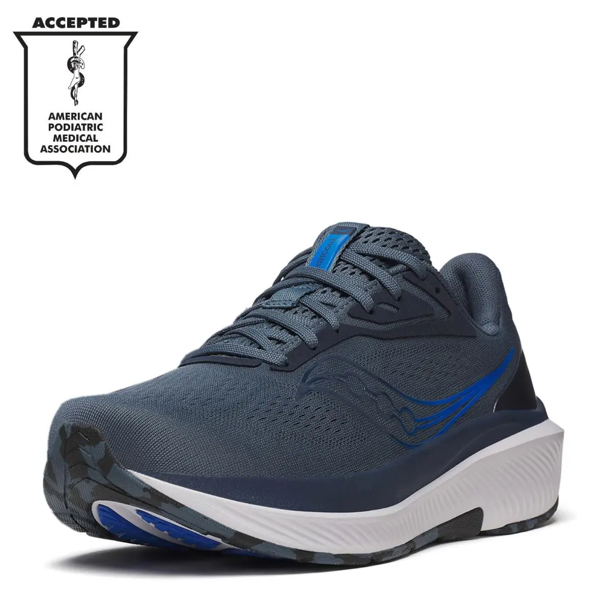 Men`s Saucony Echelon 10 Running Shoe S21044-103 Dusk / Skydiver Fabric-and-syn