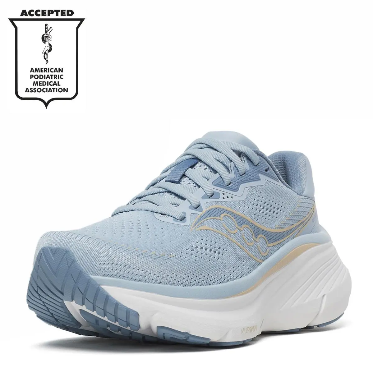 Women`s Saucony Guide 19 Running Shoe - Wide Width S11059-142 Celestial Fabric