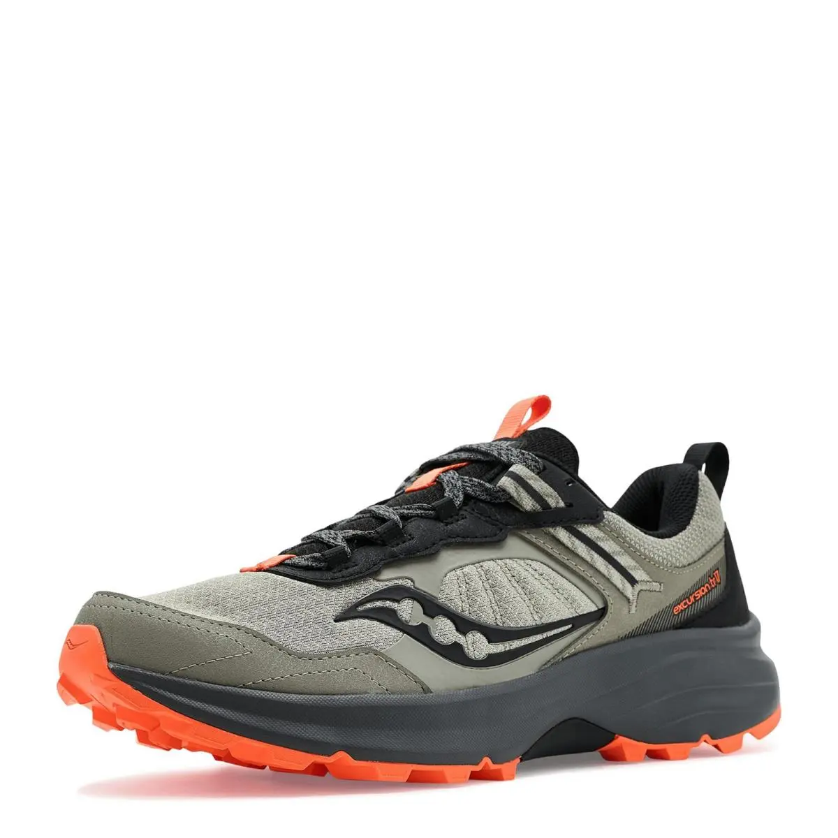 Men`s Saucony Excursion TR17 Trail Running Shoe S20958-113 Sage Fabric-and-synt