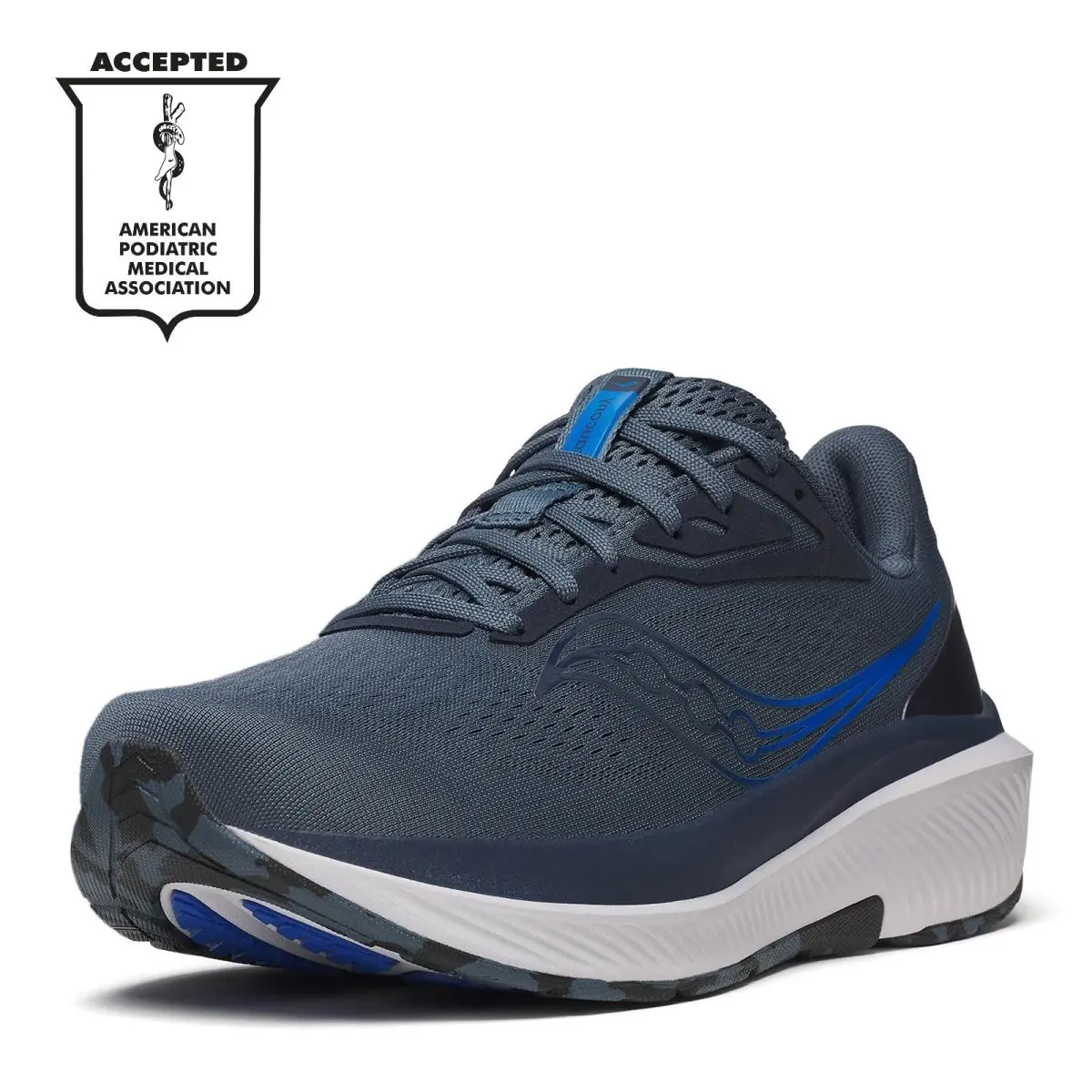 Men`s Saucony Echelon 10 Running Shoe - Wide Width S21045-103 Dusk Fabric-and-s