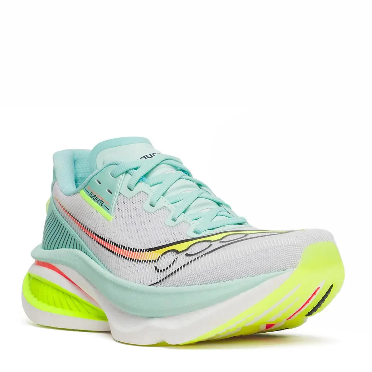 Women`s Saucony Endorphin Azura Running Shoe S11070-124 White / Splash Fabric-a