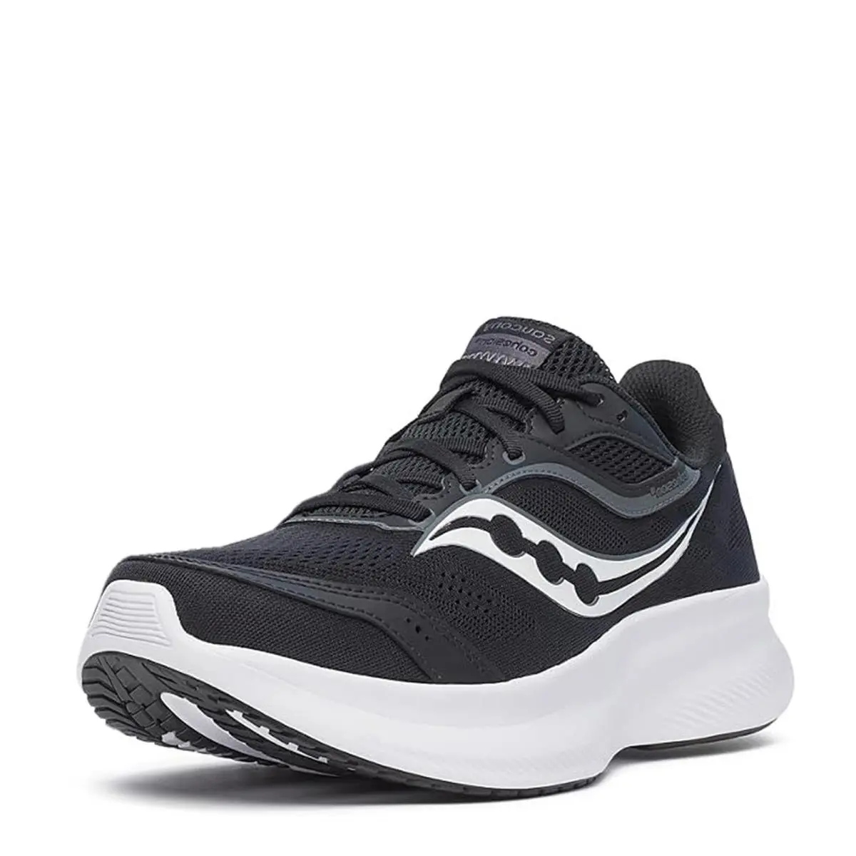 Men`s Saucony Cohesion 18 Running Shoe S21034-210 Black Fabric-and-synthetic