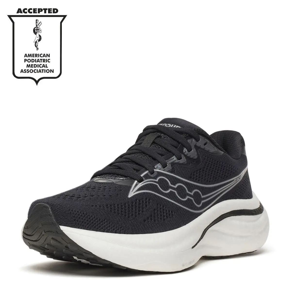 Saucony shoes - Black / Silver 6