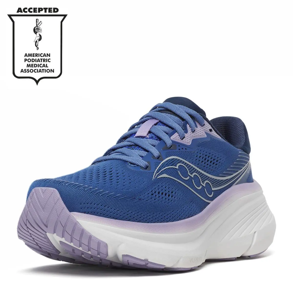 Women`s Saucony Guide 19 Running Shoe S11058-132 Sail/orchid Fabric-and-synthet