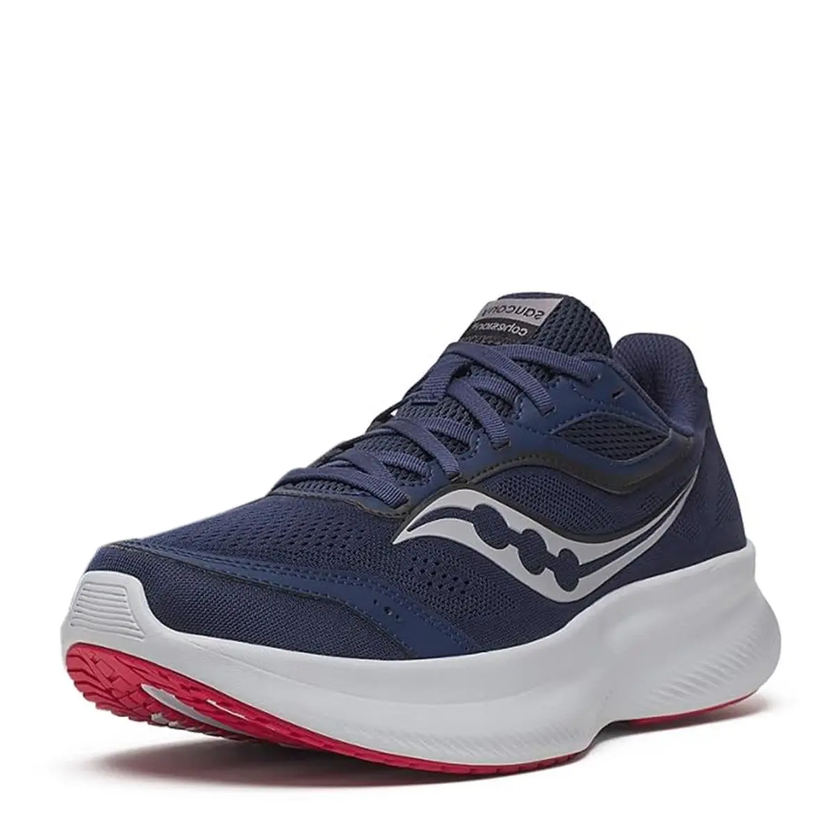 Men`s Saucony Cohesion 18 Running Shoe S21034-215 Navy Cloud Fabric-and-synthet - Navy Cloud