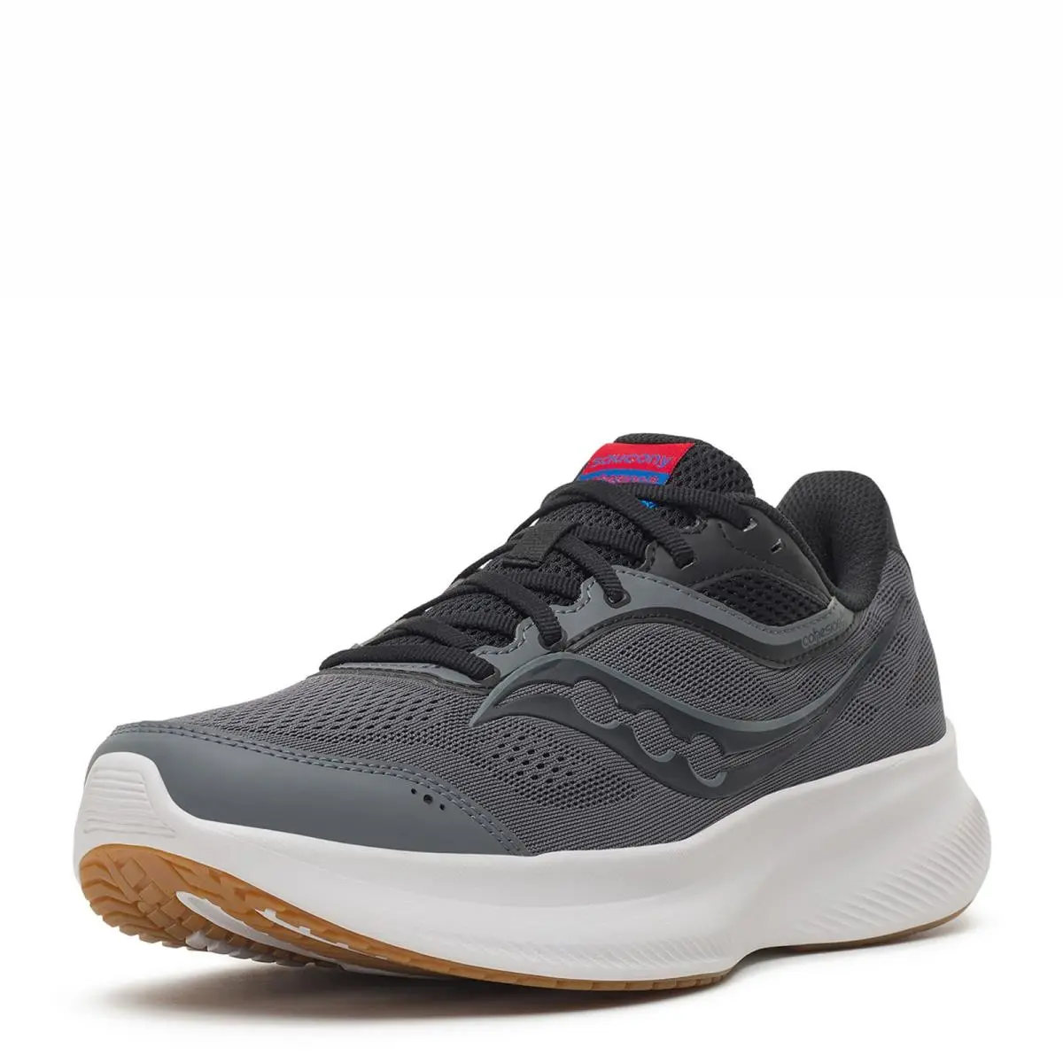 Men`s Saucony Cohesion 18 Running Shoe S21034-104 Carbon Fabric-and-synthetic