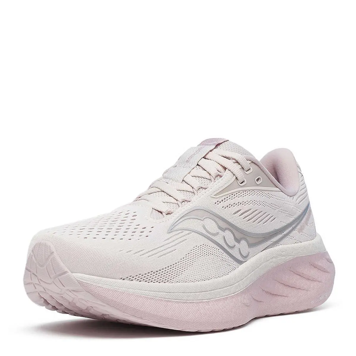 Women`s Saucony Ride 18 Running Shoe S11000-151 Moon/woodrose Fabric