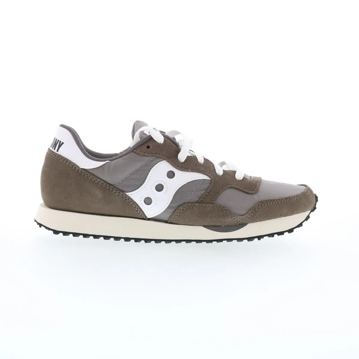 Saucony Dxn Trainer S70757-6 Mens Gray Suede Lifestyle Sneakers Shoes 7.5