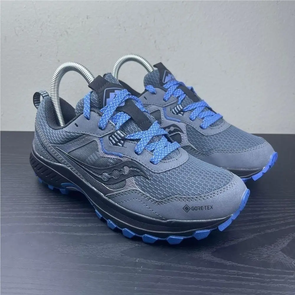 Saucony Excursion TR16 Gtx Trail Running Shoes – Women`s Size 6.5 – Blue Gray