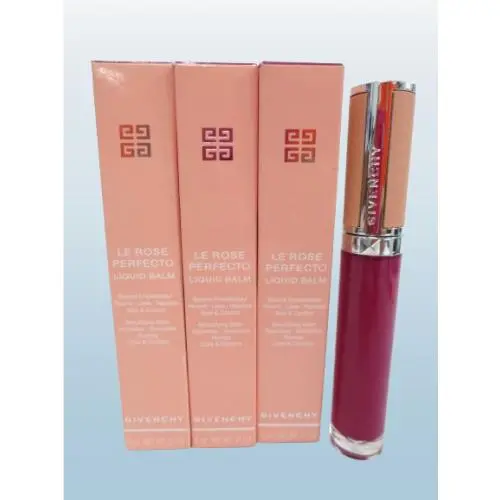 LE Rose Perfecto Liquid Balm 25 Free Red 0.21 OZ Box Lot OF 3 by Givenchy