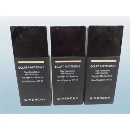 Eclat Matissime Fluid Foundation with Sunscreen SPF20 1 OZ Lot OF 3 by Givenchy