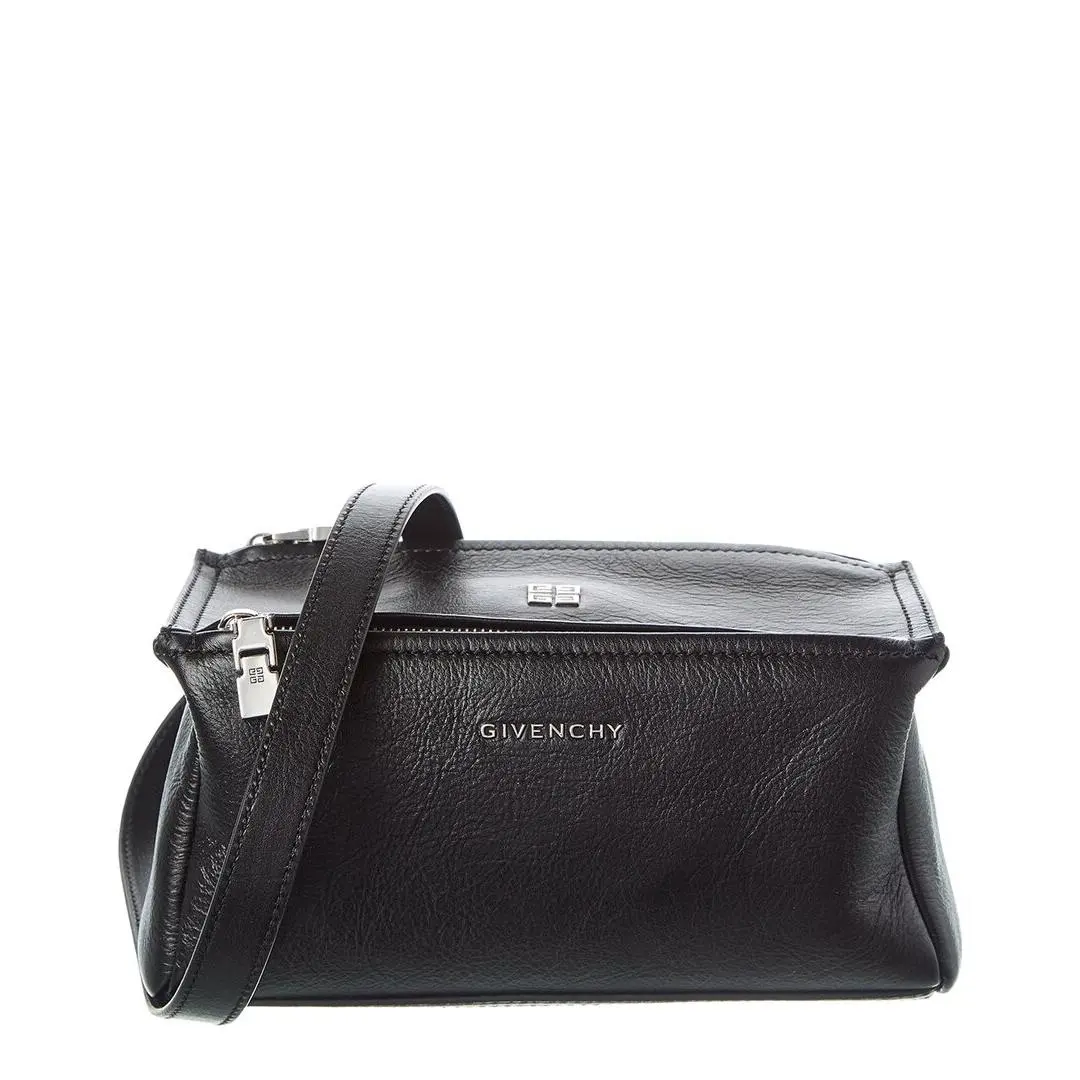 Pandora Mini Leather Shoulder Bag Women`s Black by Givenchy