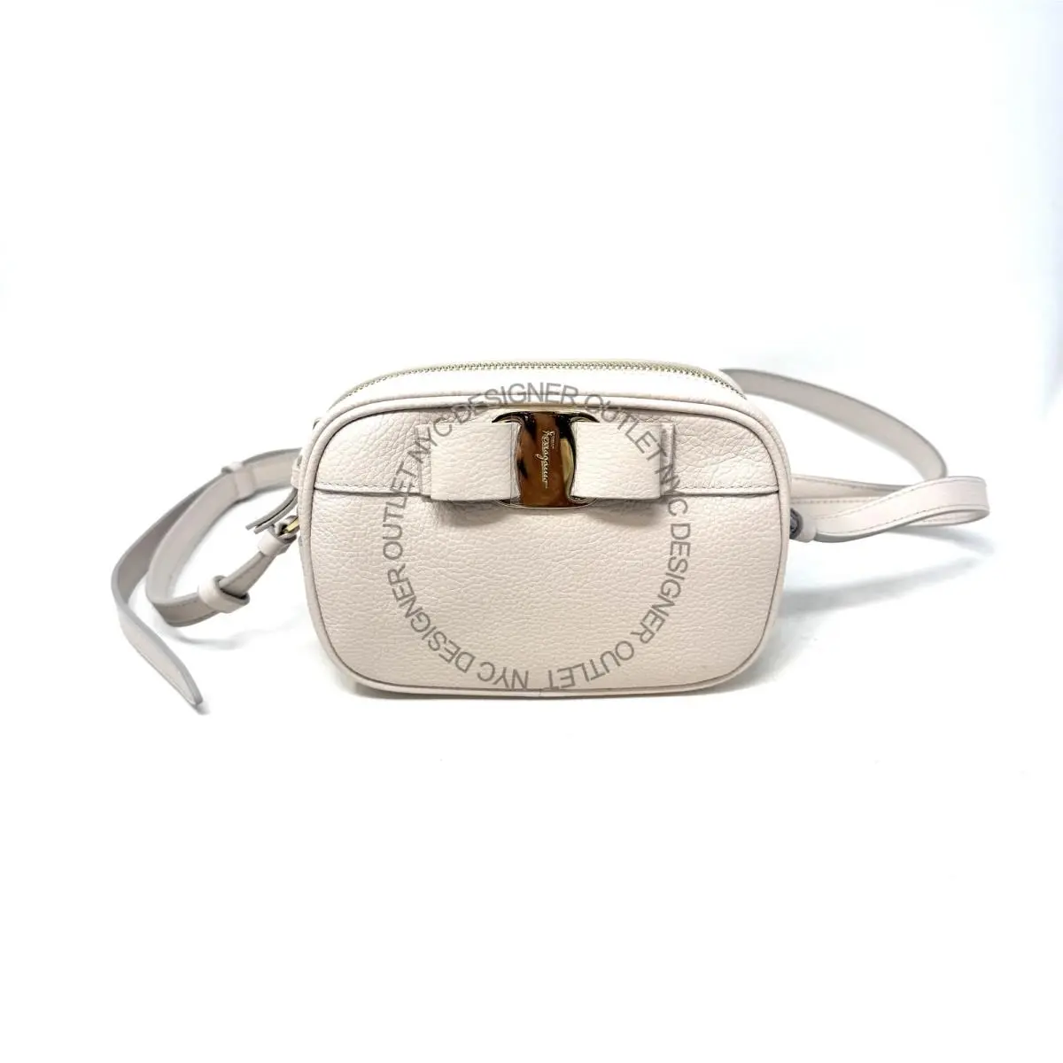 Salvatore Ferragamo Women Pink Leather Crossbody Bag