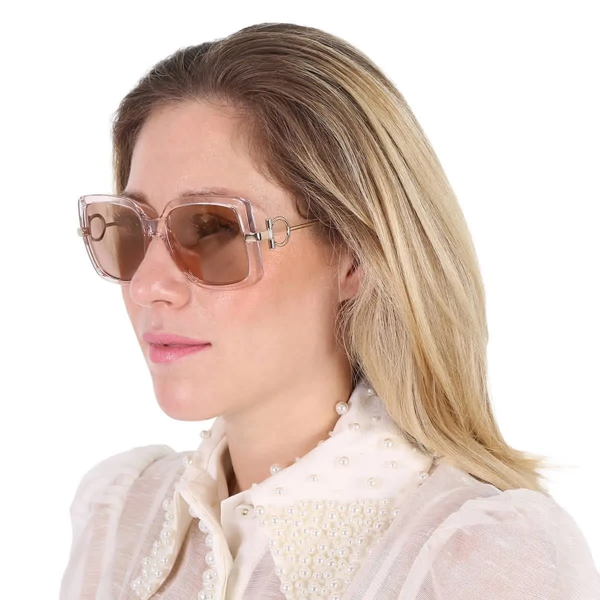 Brown Square Ladies Sunglasses SF913S 290 55 SF913S 290 55 by Salvatore Ferragamo