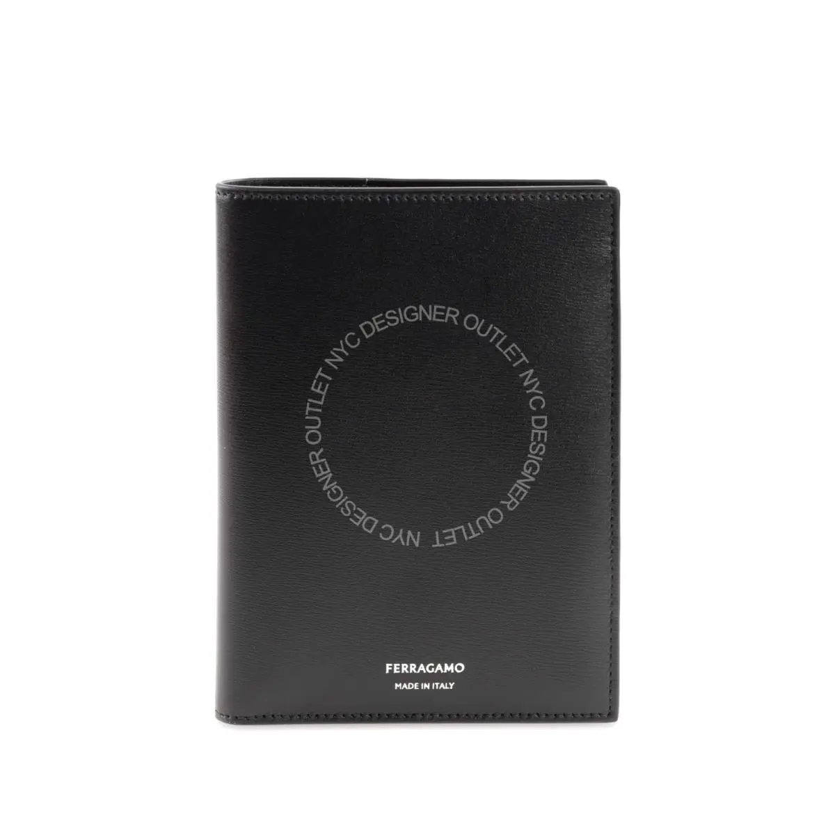 Salvatore Ferragamo Men Black Leather Card Holder Gift Set Wallet