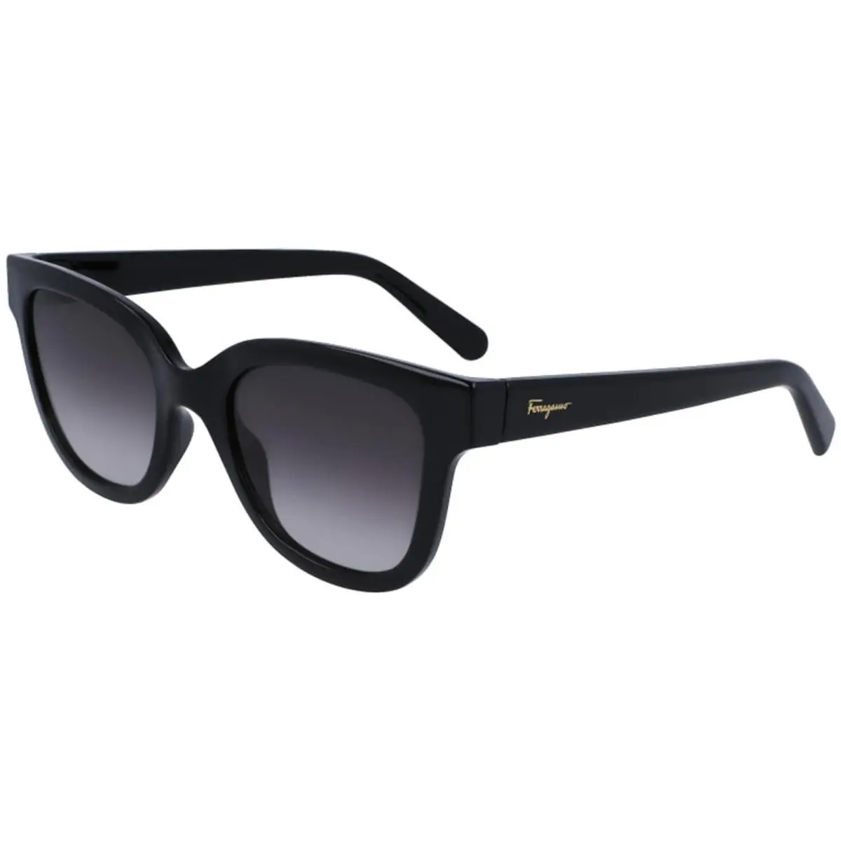 Smoke Gradient Square Ladies Sunglasses 52-21-140 Black by Salvatore Ferragamo