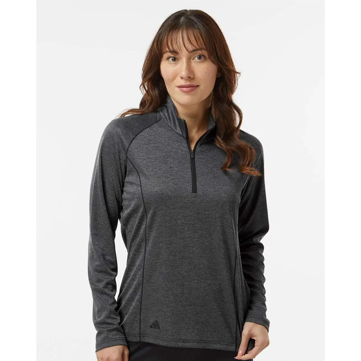 Adidas clothing - Black, Grey, Navy, Zip Pullover: Black Melange 8