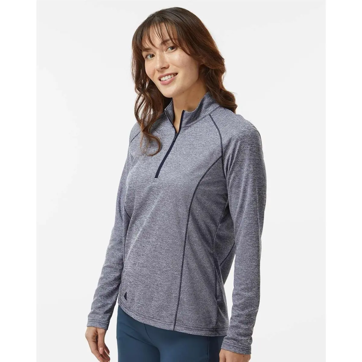 Adidas clothing - Black, Grey, Navy, Zip Pullover: Black Melange 4