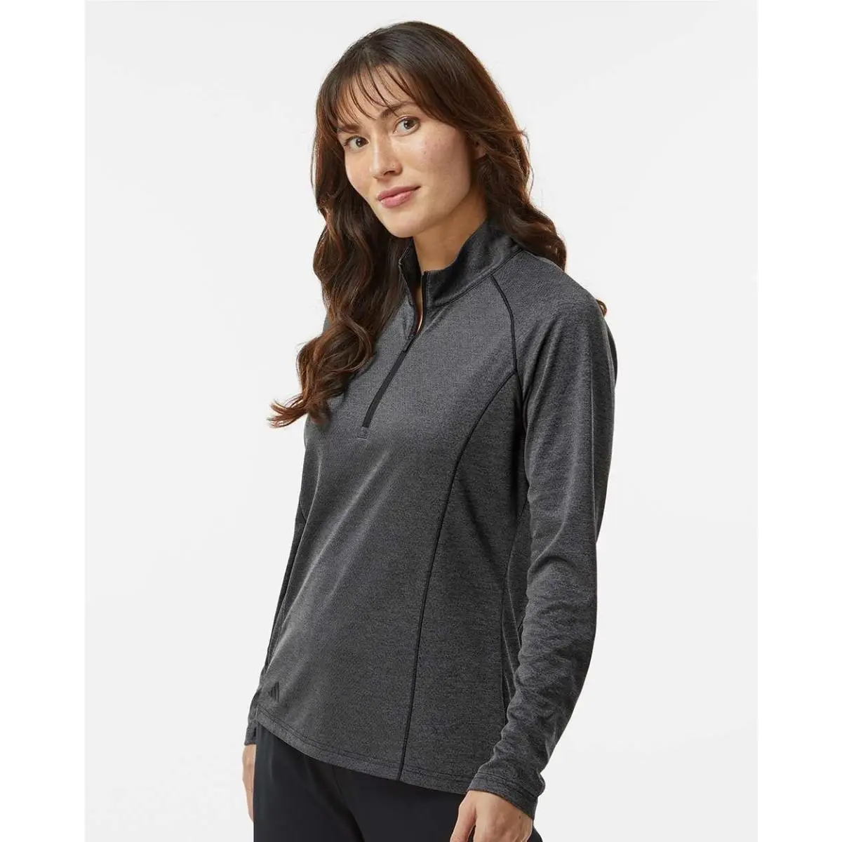 Adidas clothing - Black, Grey, Navy, Zip Pullover: Black Melange 7