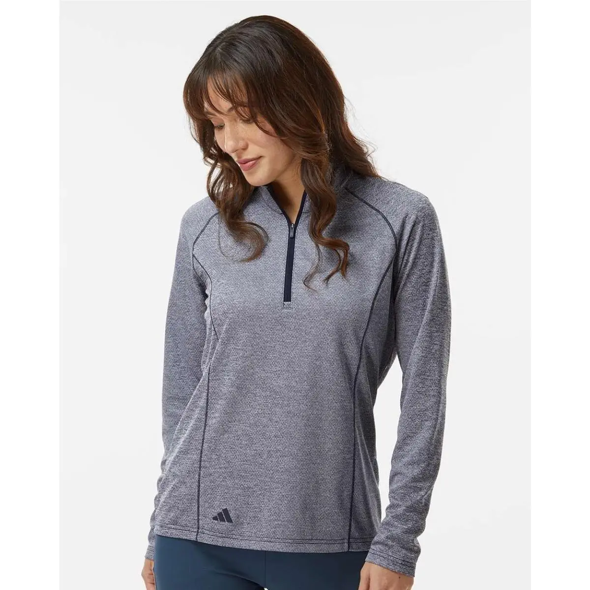 Adidas clothing - Black, Grey, Navy, Zip Pullover: Black Melange 15