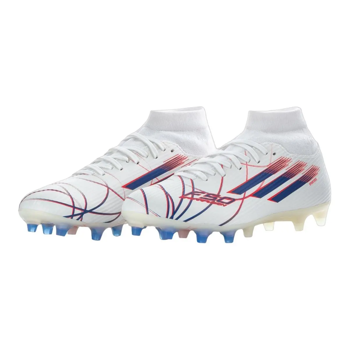 Adidas shoes - ADIDAS F50 League Mid FGxMG - Purple Rush/White/Lucid White/Lucid Lemon 32
