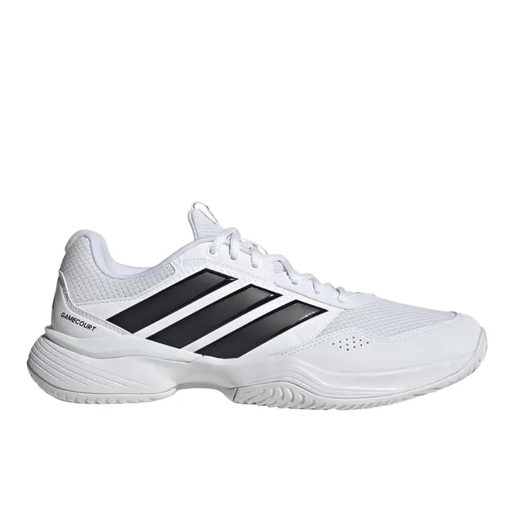 Adidas Gamecourt 3 All Court Tennis Mens White Sneakers Athletic Shoes SB1158-K - White