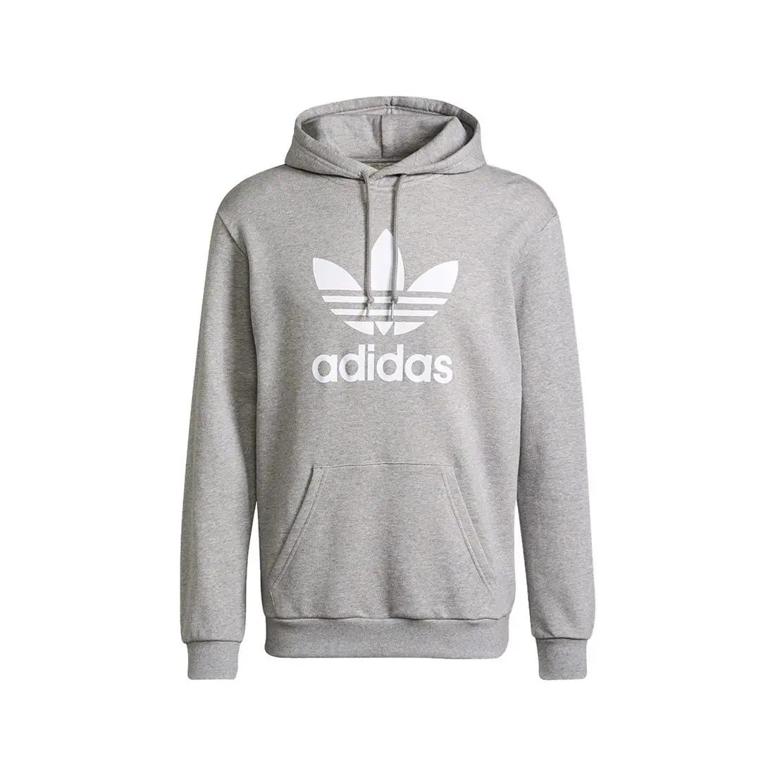 Adidas Originals Trefoil Mens Active Hoodies - Grey/White, Main: Grey