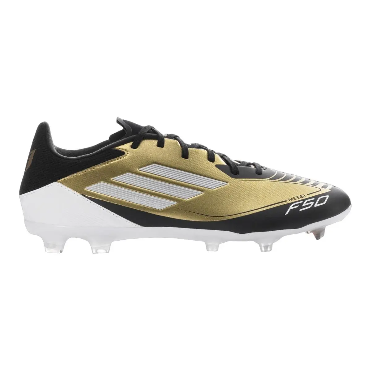 Adidas shoes - ADIDAS F50 League Low FG Messi - Gold/White/Black 4
