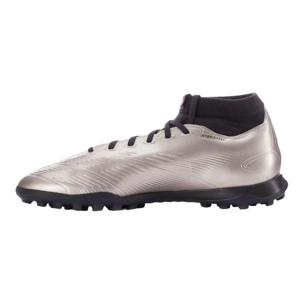 Adidas shoes - Predator League Mid Sock Tf - IF6388 - Platin Met/Aurora Black/Turbo 6