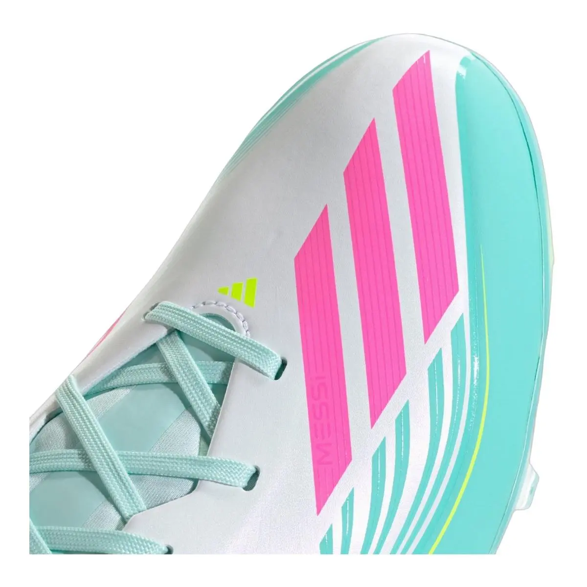 Adidas shoes - F50 League Low Fg Messi - JQ0954 - Cloud White/Lucid Pink/Flash Aqua 5