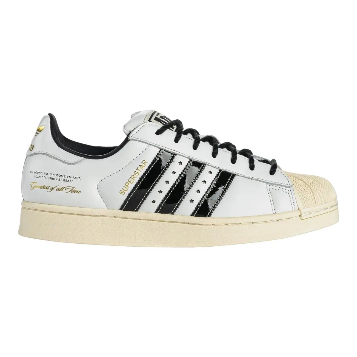 Superstar II Sportswear OG Casual Sneakers Mens Size 8-14 Footwear White/Core Black/Gold Mat by Adidas