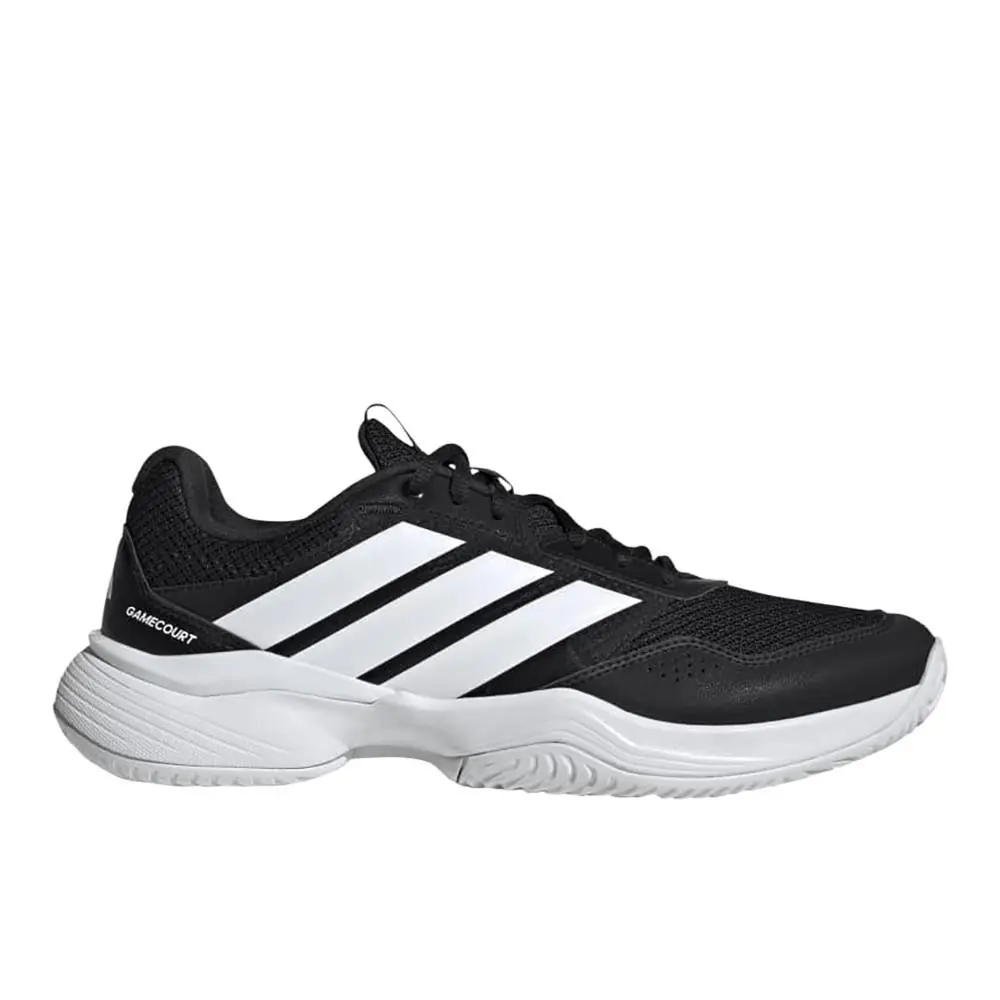 Adidas Gamecourt 3 All Court Tennis Mens Black Sneakers Athletic Shoes SB1158-K