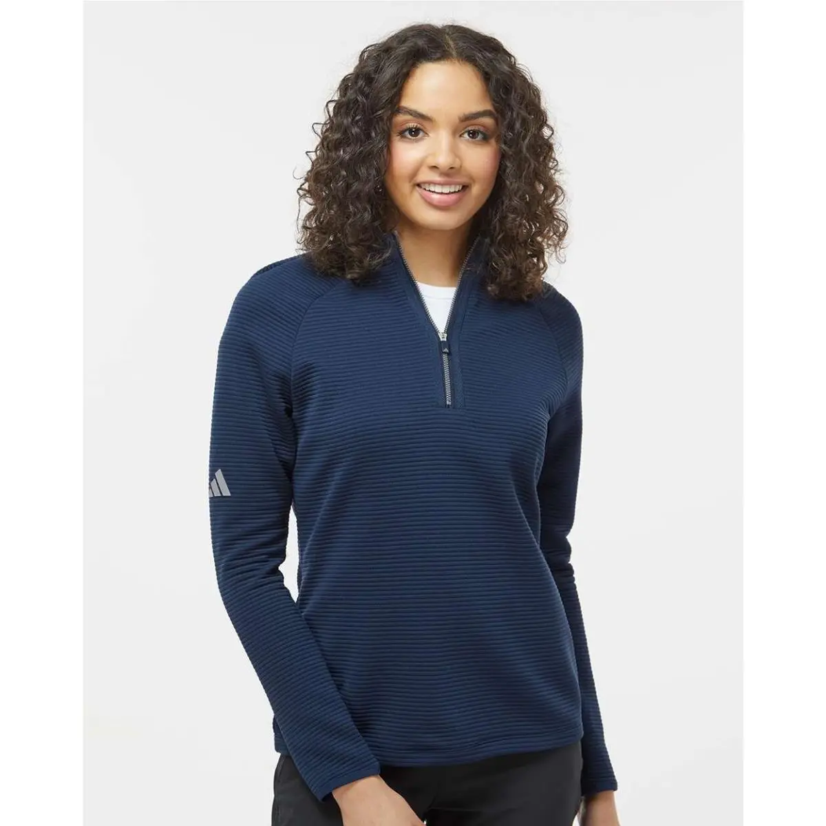 Adidas clothing - Black, Collegiate Navy, White, Grey Five, Zip Pullover: Black 1