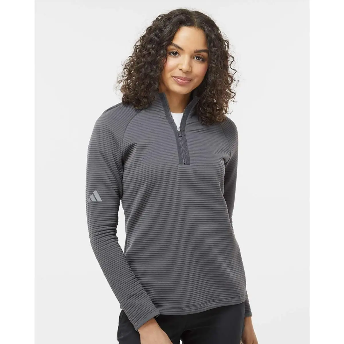 Adidas clothing - Black, Collegiate Navy, White, Grey Five, Zip Pullover: Black 5