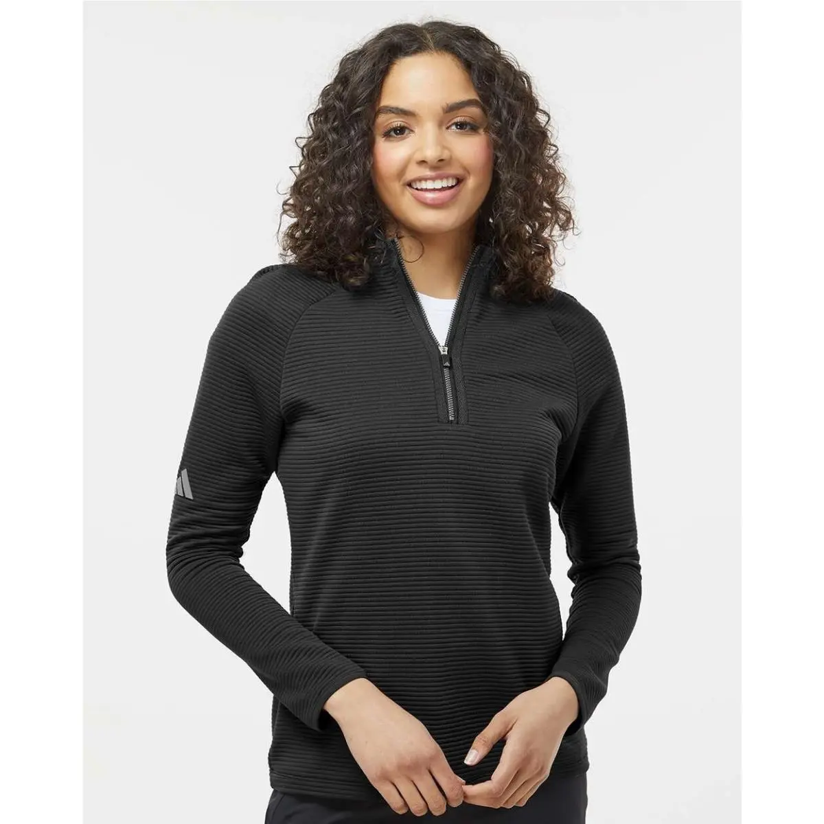 Adidas clothing - Black, Collegiate Navy, White, Grey Five, Zip Pullover: Black 9