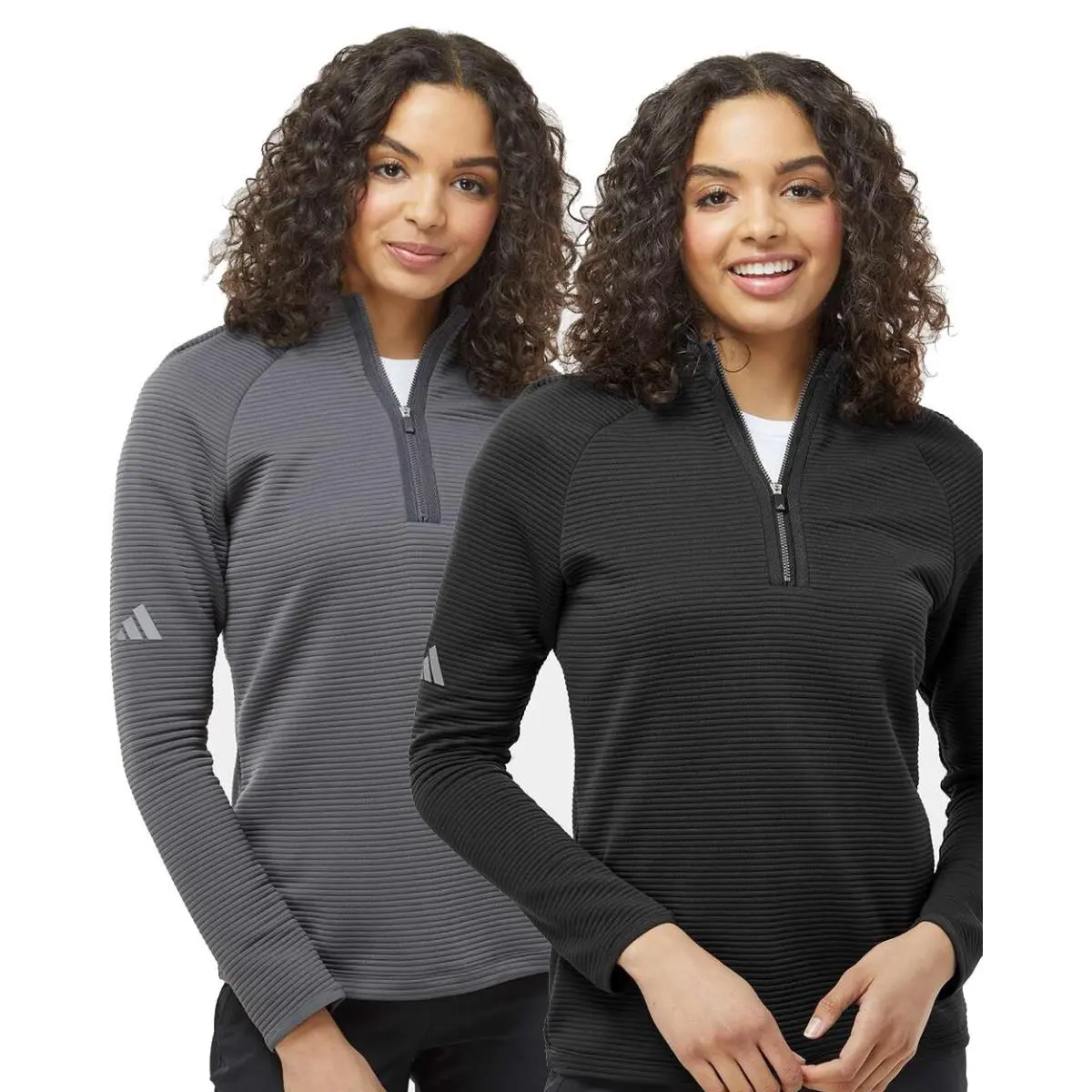 Adidas clothing - Black, Collegiate Navy, White, Grey Five, Zip Pullover: Black 6