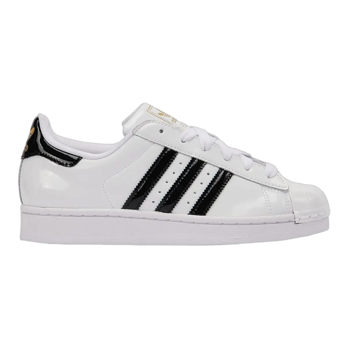 Superstar II Streetwear Lifestyle Trainers Sneakers Womens Size 5-11 Cloud White/Core Black/Gold Metallic by Adidas