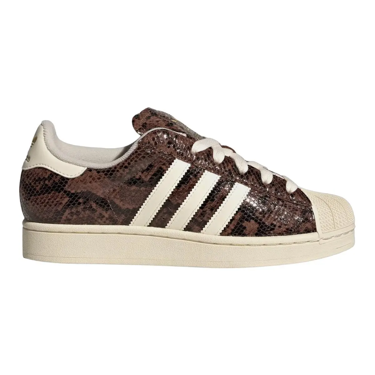Adidas Superstar II Snakeskin Women 5-11 Lace Up Shoe Preloved Brown JP8158