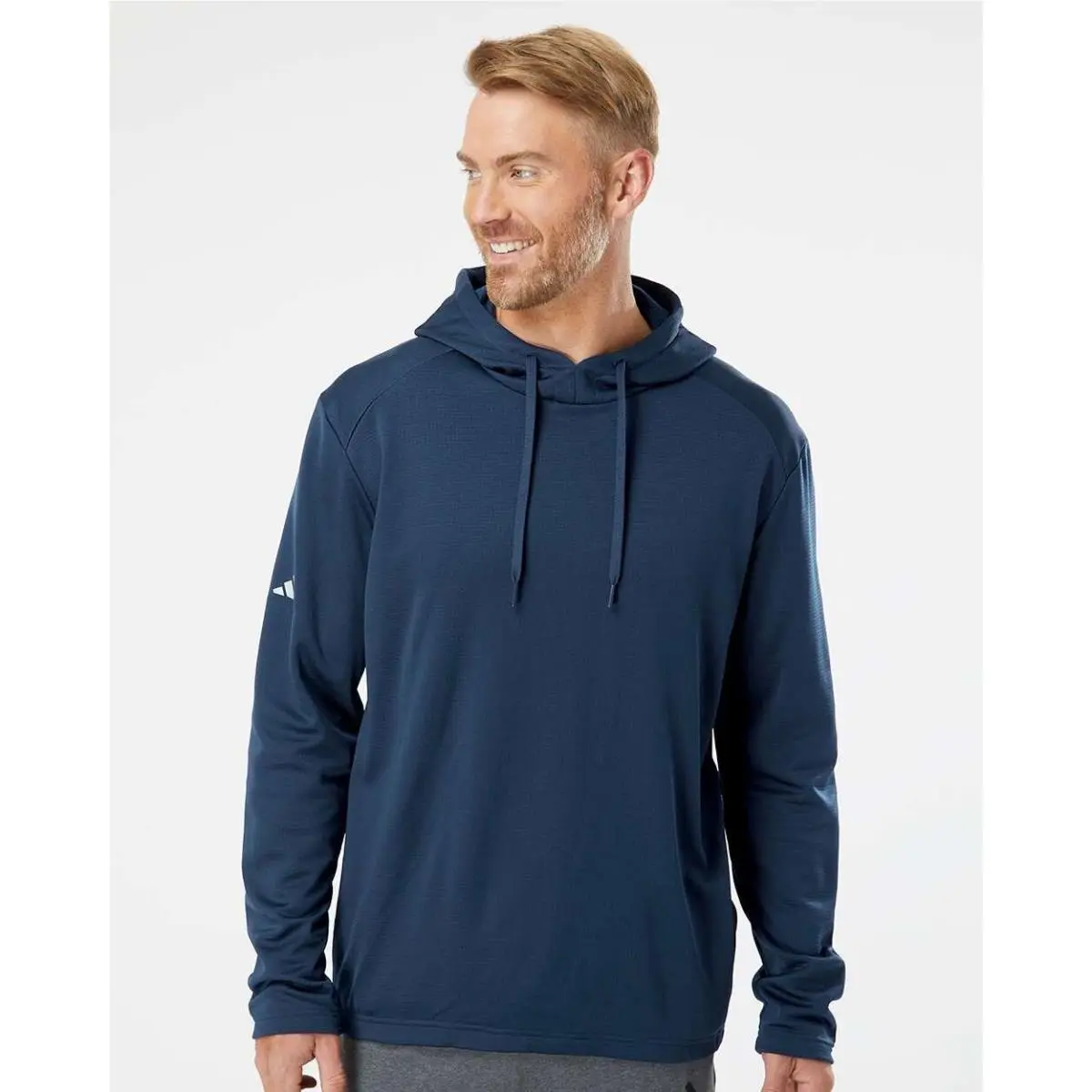 Adidas clothing - Fleece Hooded Sweatshirt - Fleece Hooded Sweatshirt - A432 - Collegiate Navy 4