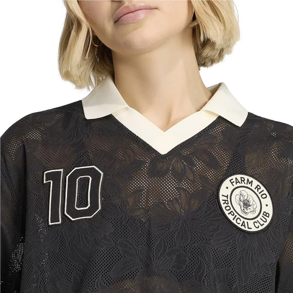 Adidas clothing - adidas  X Farm Rio Premium Jersey - SB1158-KR0238 - Black 3