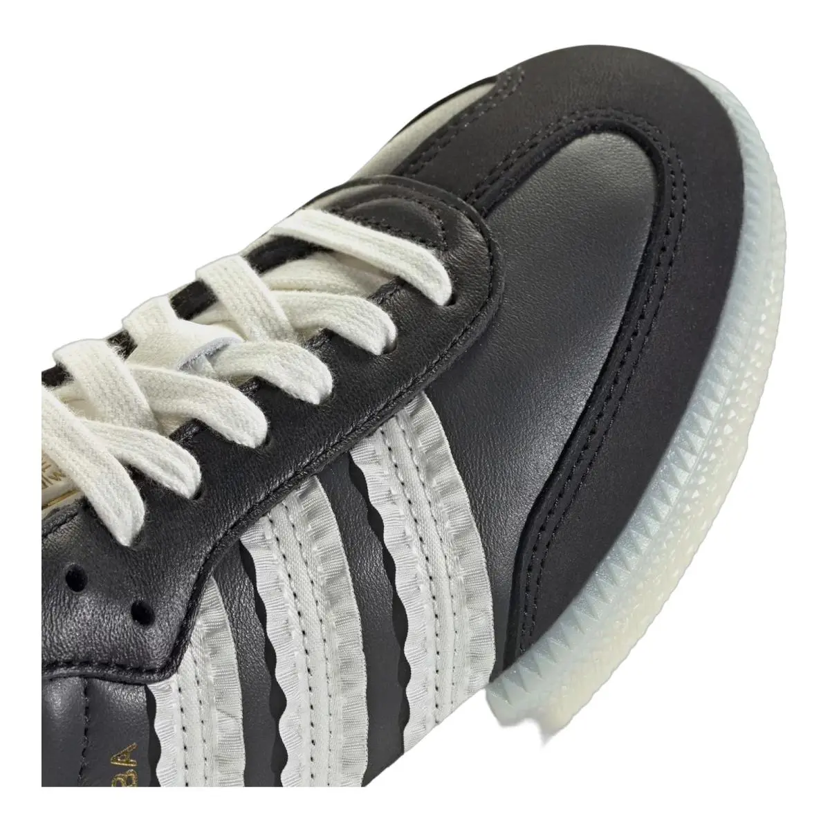 Adidas shoes - Samba Og Ruffled 3 Stripes - JR8831 - Carbon/Off White/Core Black 9