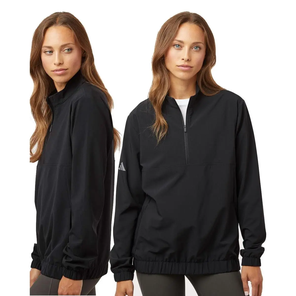 Adidas clothing - Black, Zip Pullover: Black 3