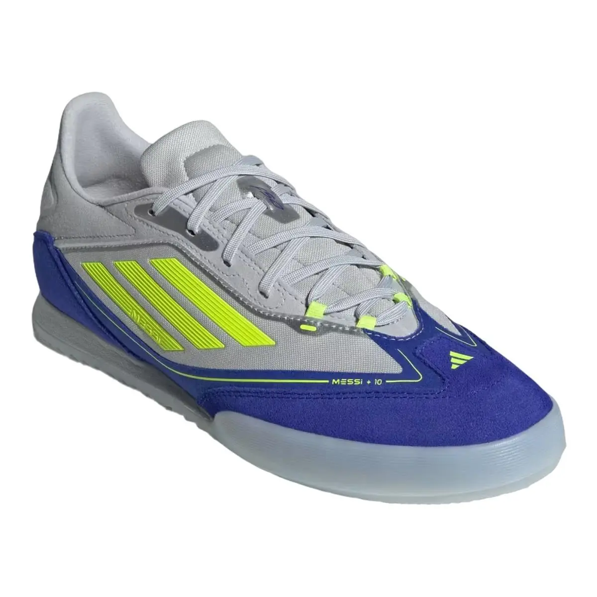 Adidas shoes - ADIDAS F50 Freestyle Messi - Freestyle Messi - JH8830 JH8831 - Silver Metallic/Solar Yellow/Lucid Blue 9