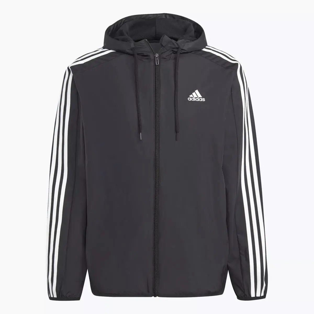 Adidas clothing - Adidas Woven 3-Stripes Windbreaker - Woven Windbreaker - IB0378 - Black 2