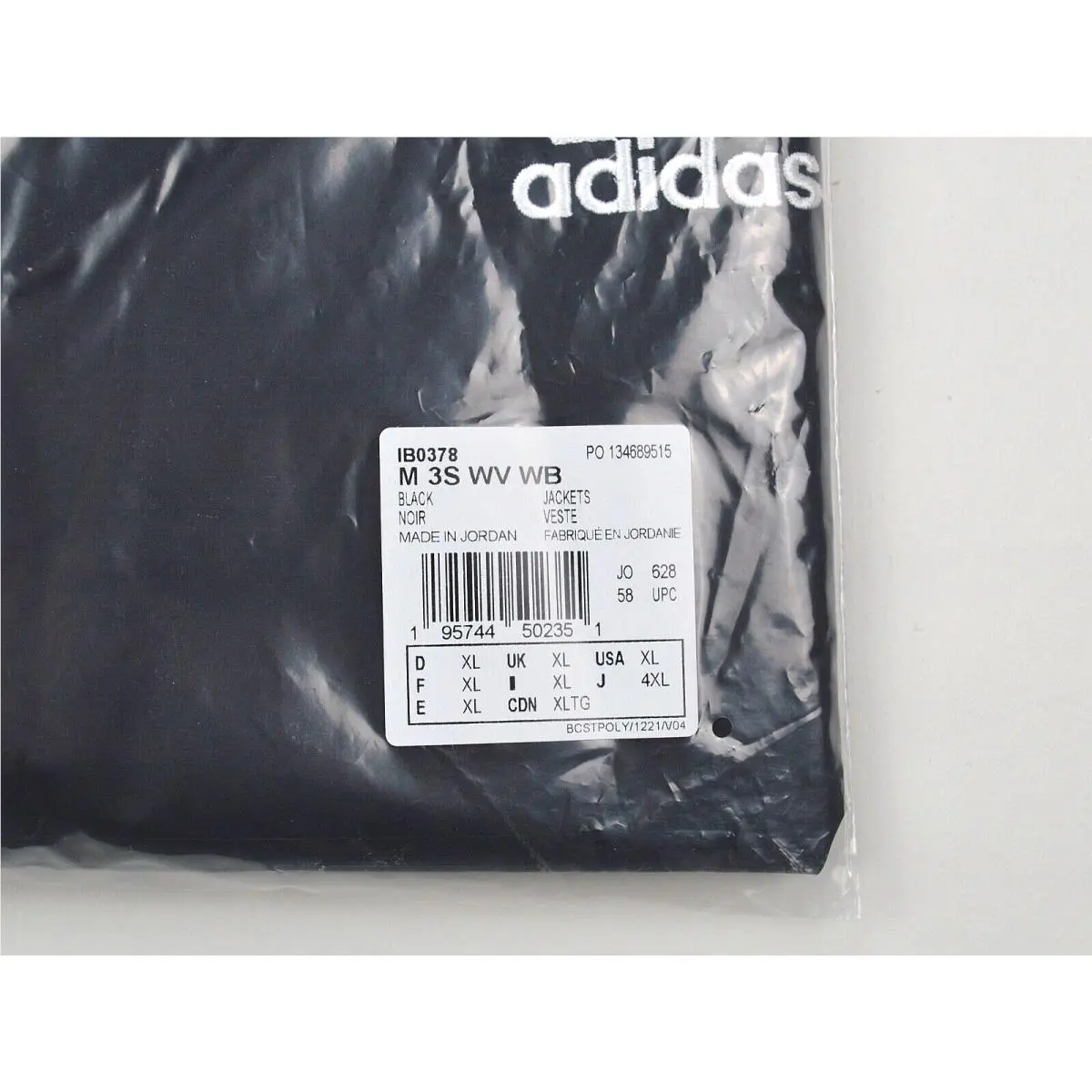 Adidas clothing - Adidas Woven 3-Stripes Windbreaker - Woven Windbreaker - IB0378 - Black 5