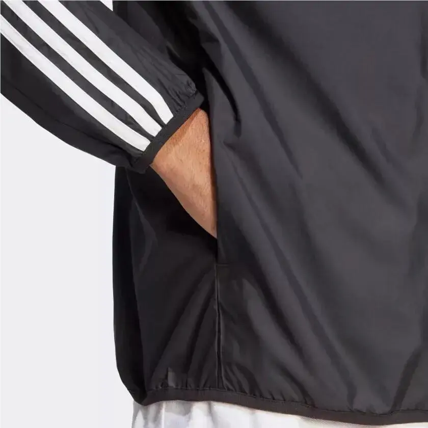 Adidas clothing - Adidas Woven 3-Stripes Windbreaker - Woven Windbreaker - IB0378 - Black 0