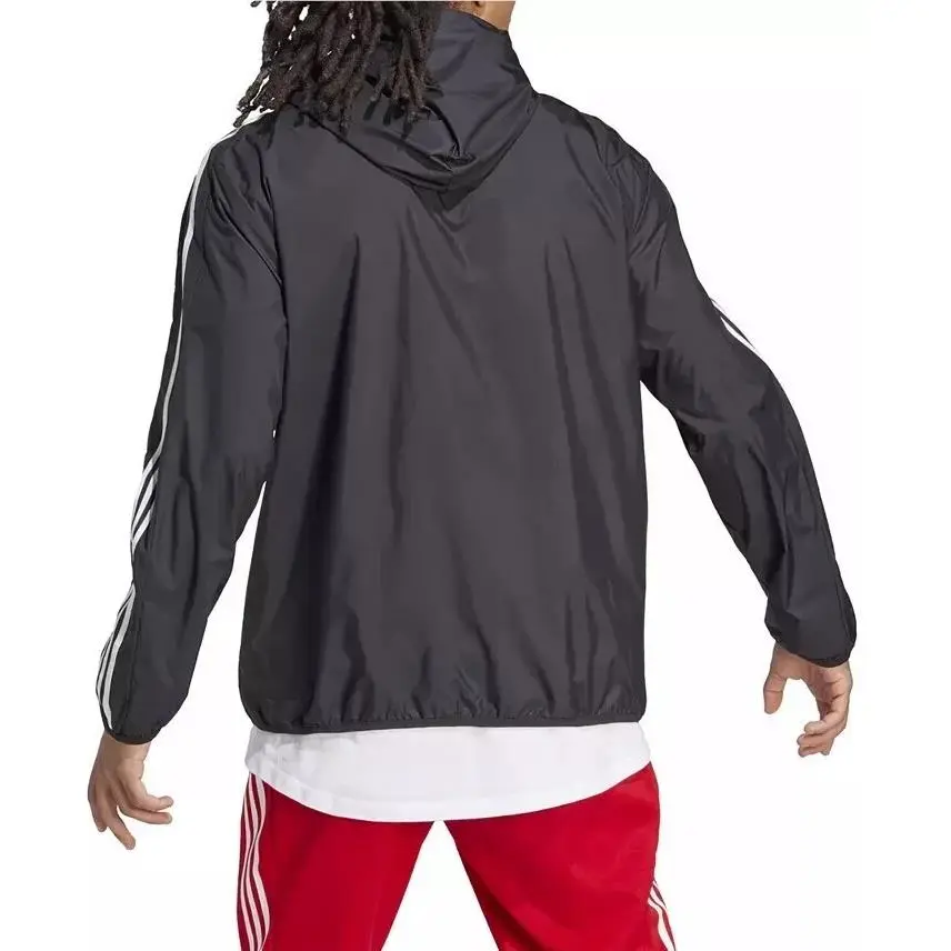 Adidas clothing - Adidas Woven 3-Stripes Windbreaker - Woven Windbreaker - IB0378 - Black 1