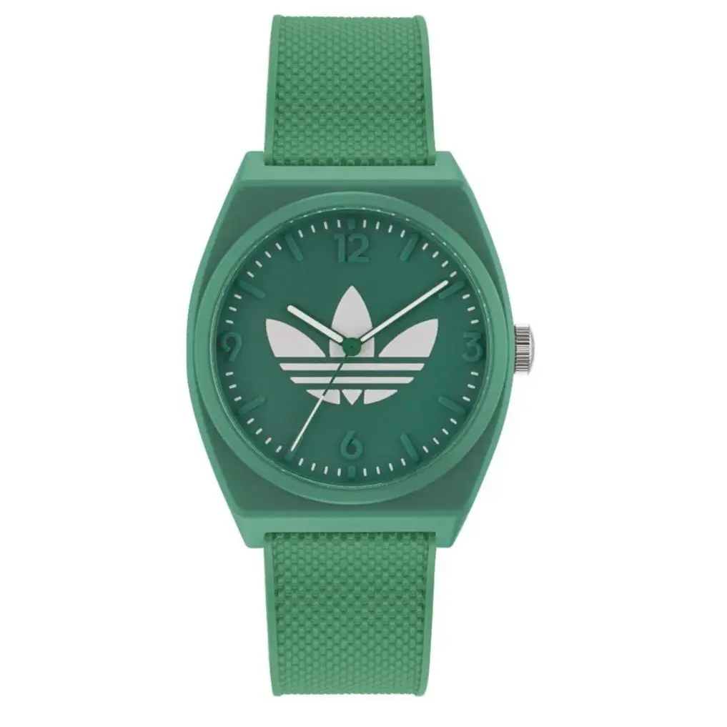 Adidas Unisex Originals Green Quartz Watch - AOST23050 - Dial: Green, Band: Green