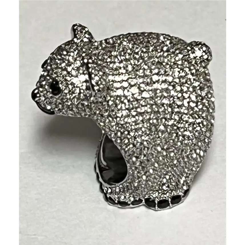 New  Novelty Arctic Friends Bear Ring Jewelry with Rhinestones Size 5 by Kate Spade